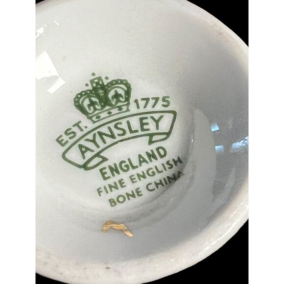 VTG Footed Denitasse Cup & Saucer Set Rosedale (Pink Roses, Crocus Shape) by Joh - Picture 7 of 8